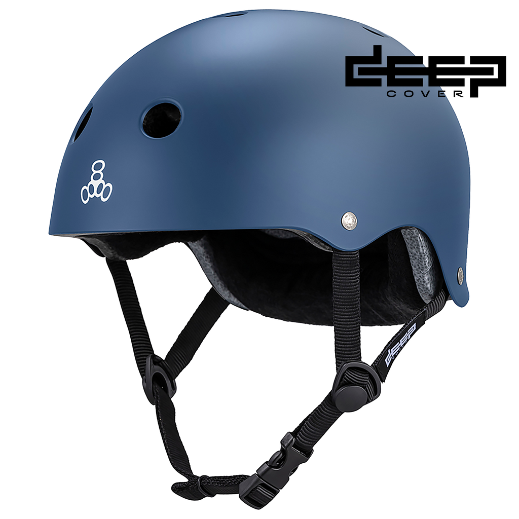 Triple 8 Deep Cover Helmet Navy Matte