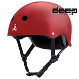 Triple 8 Deep Cover Helmet Red Glossy